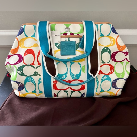NWT Y2K Coach Scribble Tote - Picture 2 of 10